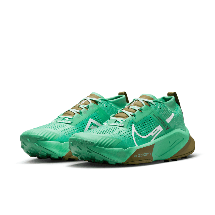 Nike ZoomX Zegama 'Spring Green Olive Flak' Angle 3