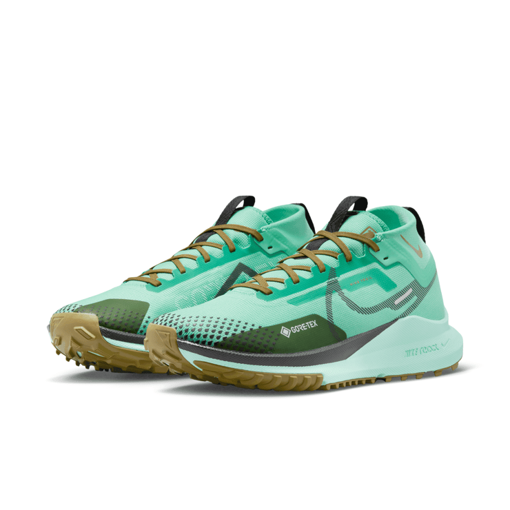 Nike React Pegasus Trail 4 GORE-TEX 'Spring Green Olive' Angle 3