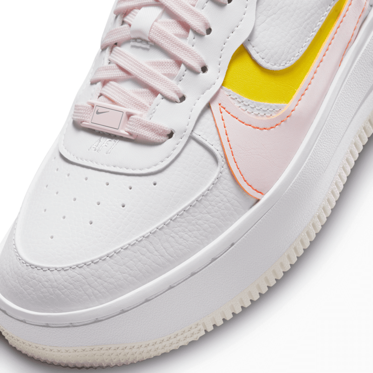 Nike Air Force 1 PLT.AF.ORM 'White Pearl Pink' (W) Angle 5