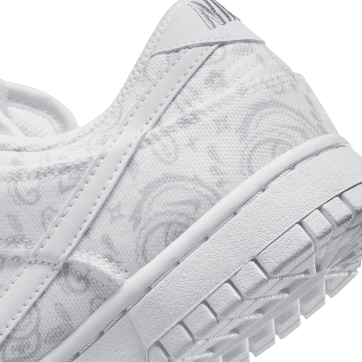 Nike Dunk Low White Paisley (W) Angle 5