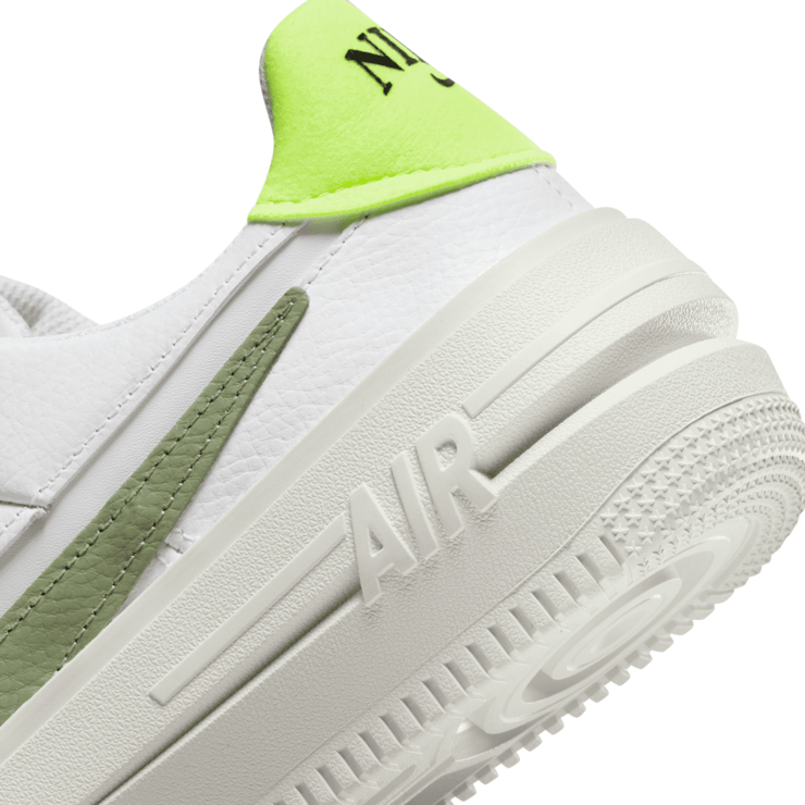 Nike Air Force 1 PLT.AF.ORM 'White Oil Green' (W) Angle 6