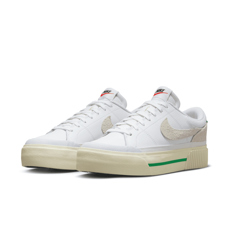 Nike Court Legacy Lift 'White Stadium Green' (W) Angle 3