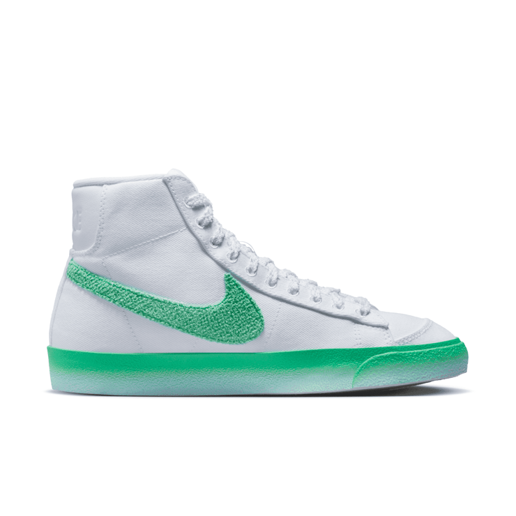 Nike Blazer Mid '77 'Chenille Swoosh - Green Fade' (W) Angle 1