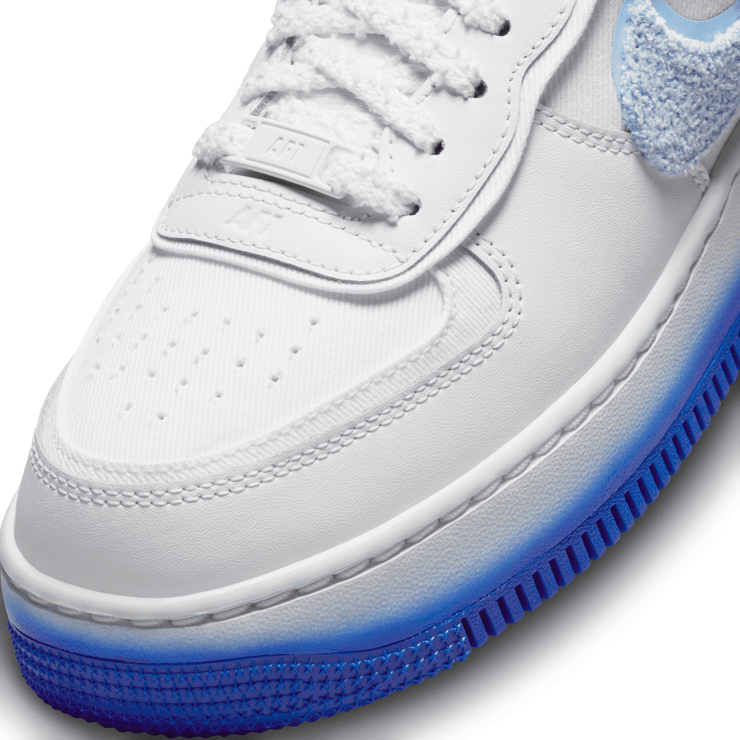 Nike Air Force 1 Shadow 'Chenille Swoosh - Blue Tint' (W) Angle 5