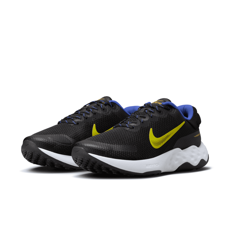 Nike Renew Ride 3 'Black High Voltage' Angle 3