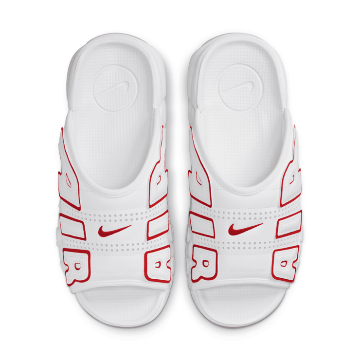 Nike Air More Uptempo Slide 'White University Red' Angle 3