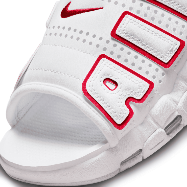 Nike Air More Uptempo Slide 'White University Red' Angle 4