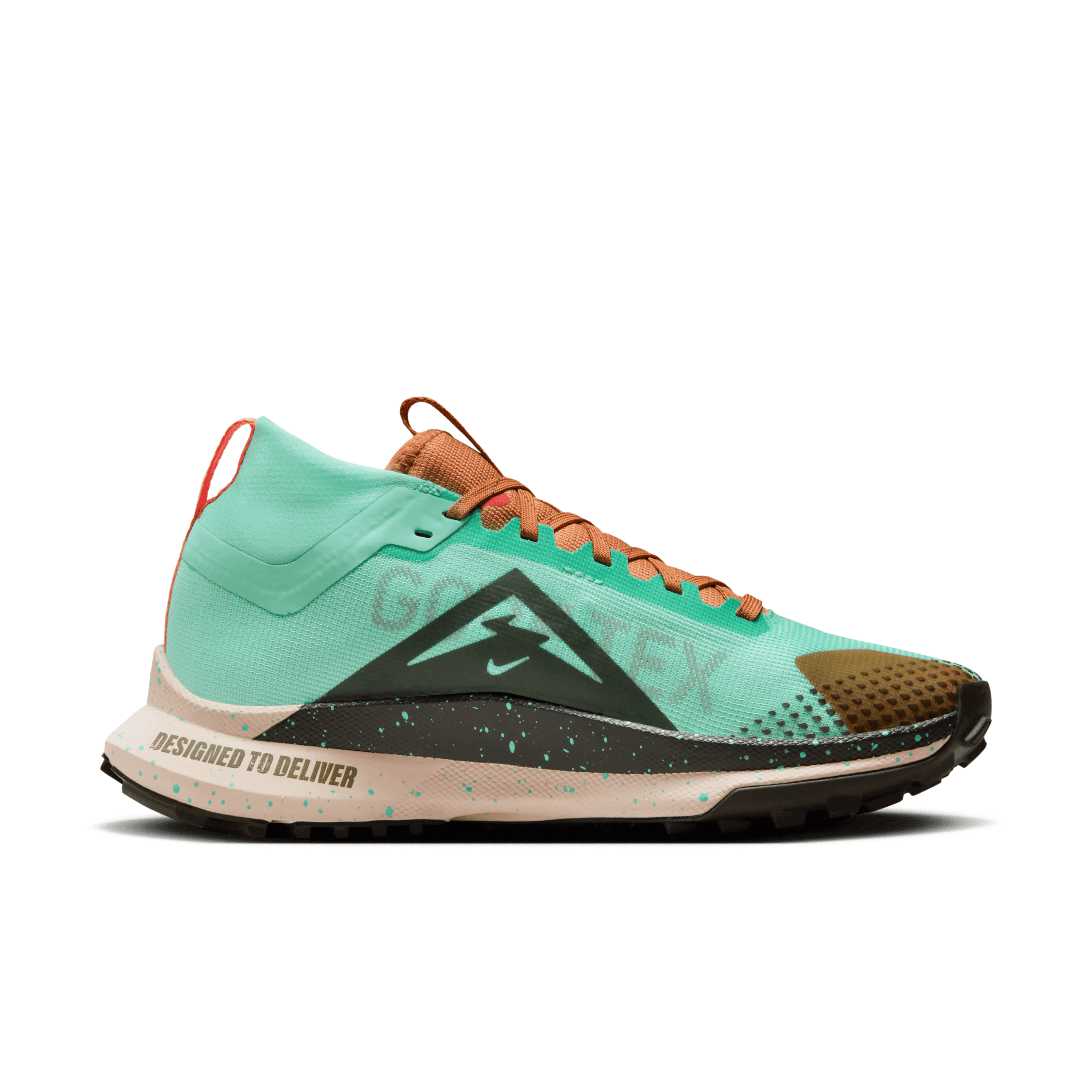 Nike React Pegasus Trail 4 GORE-TEX 'Emerald Rise Sequoia' (W) Angle 1