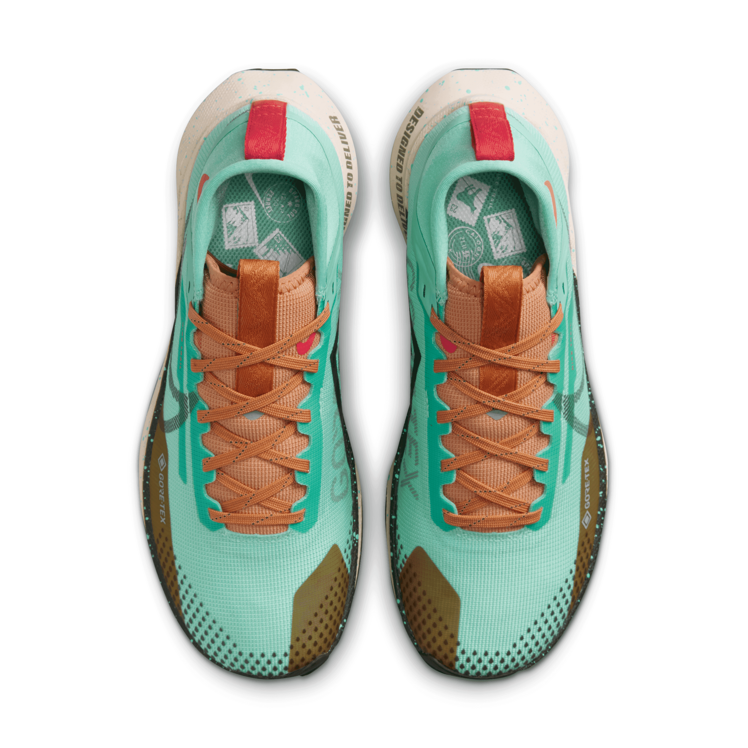 Nike React Pegasus Trail 4 GORE-TEX 'Emerald Rise Sequoia' (W) Angle 2