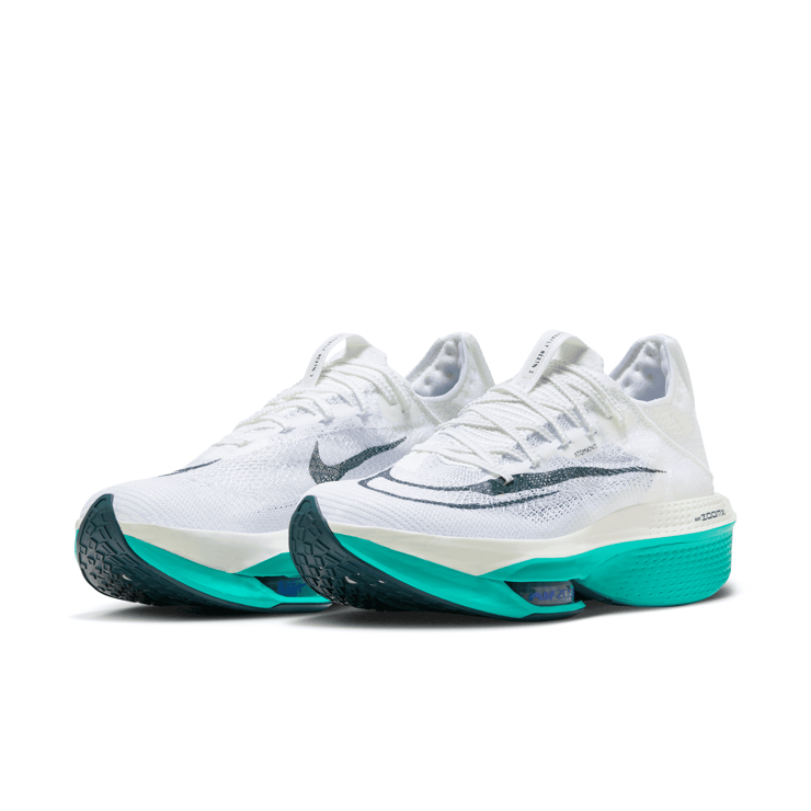 Nike Air Zoom Alphafly Next% 2 White Clear Jade Angle 3