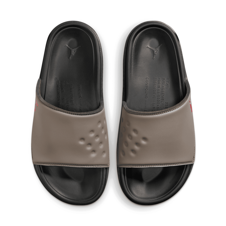 Jordan Play Slide 'Palomino Fire Red' Angle 3