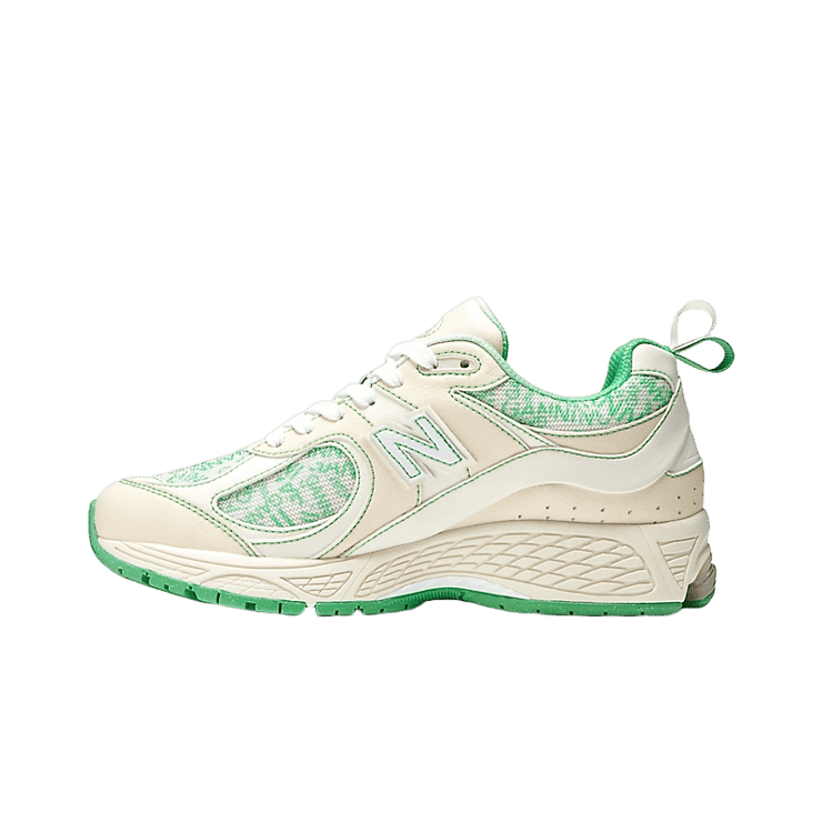 New Balance 2002R GANNI Cream Green Angle 0