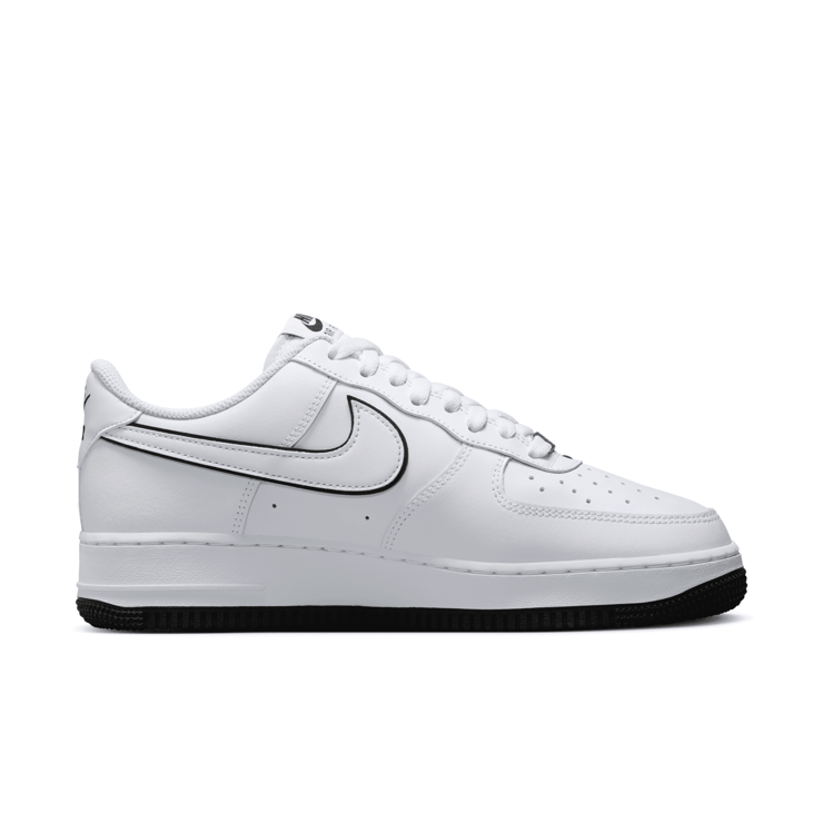 Nike Air Force 1 '07 'White Black Outline' Angle 1
