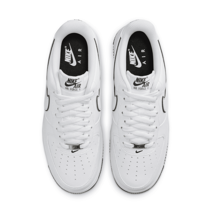 Nike Air Force 1 '07 'White Black Outline' Angle 2