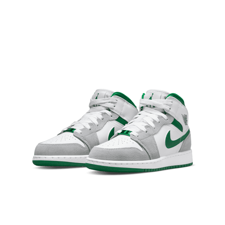 Jordan 1 Mid SE White Pine Green Smoke Grey (GS) Angle 2