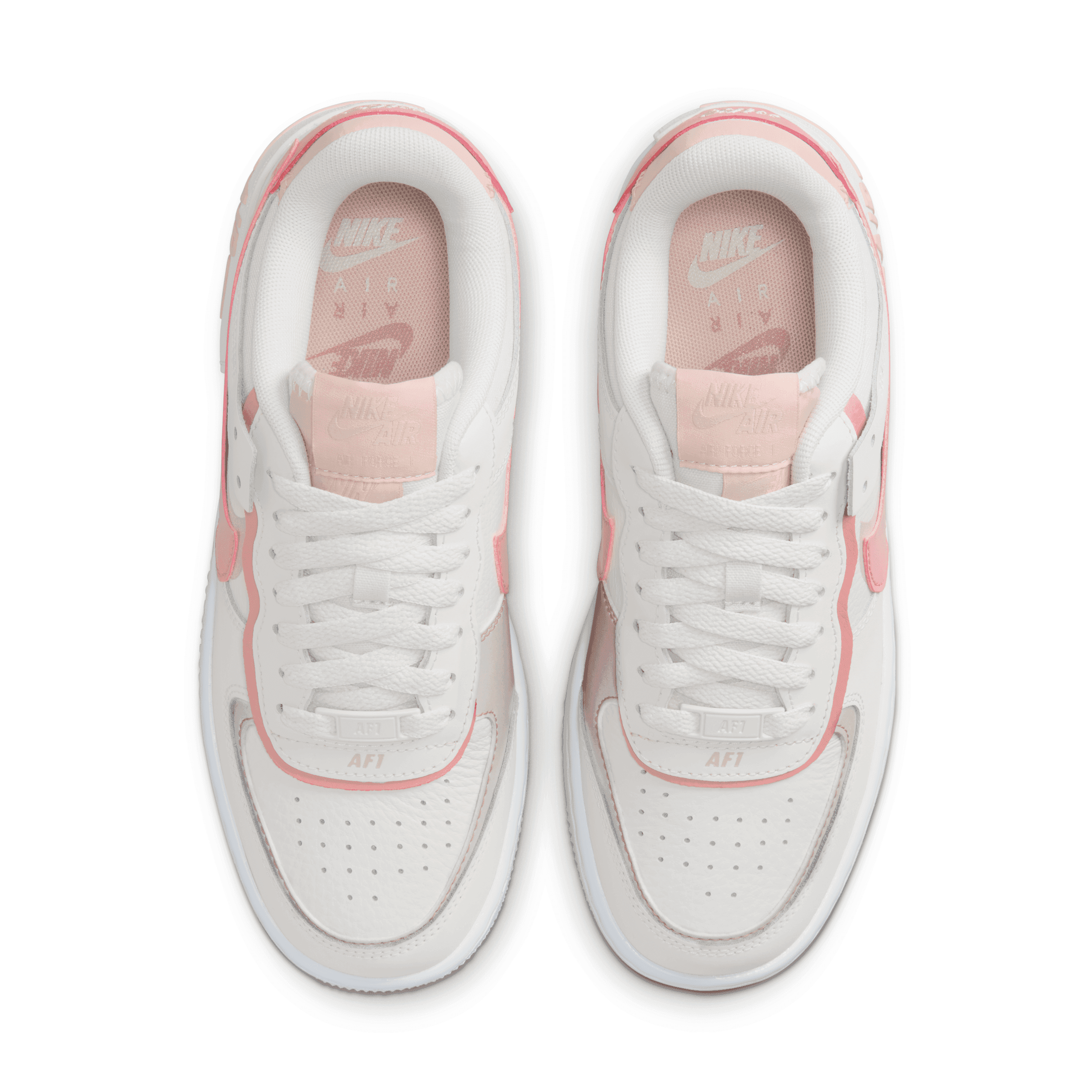 nike air force 1 shadow white pink