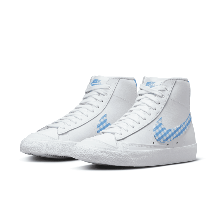 Nike Blazer Mid '77 'University Blue Gingham' (W) Angle 3