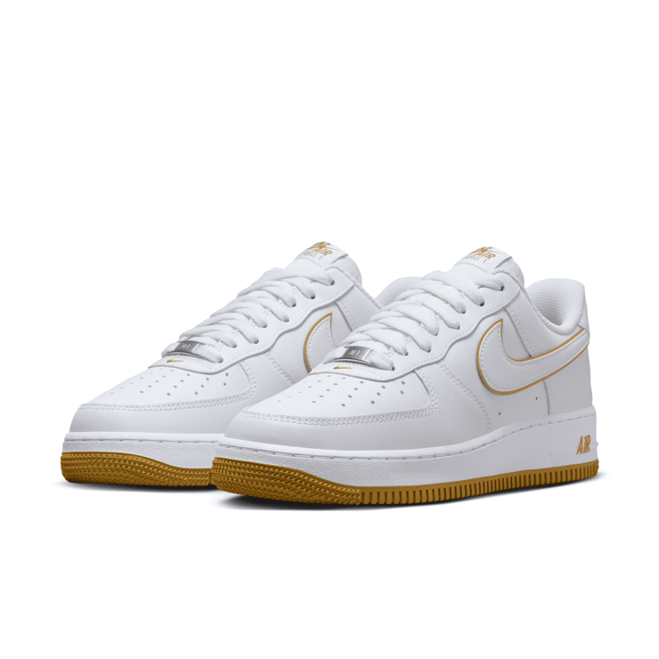 Nike Air Force 1 '07 'White Bronzine' Angle 3