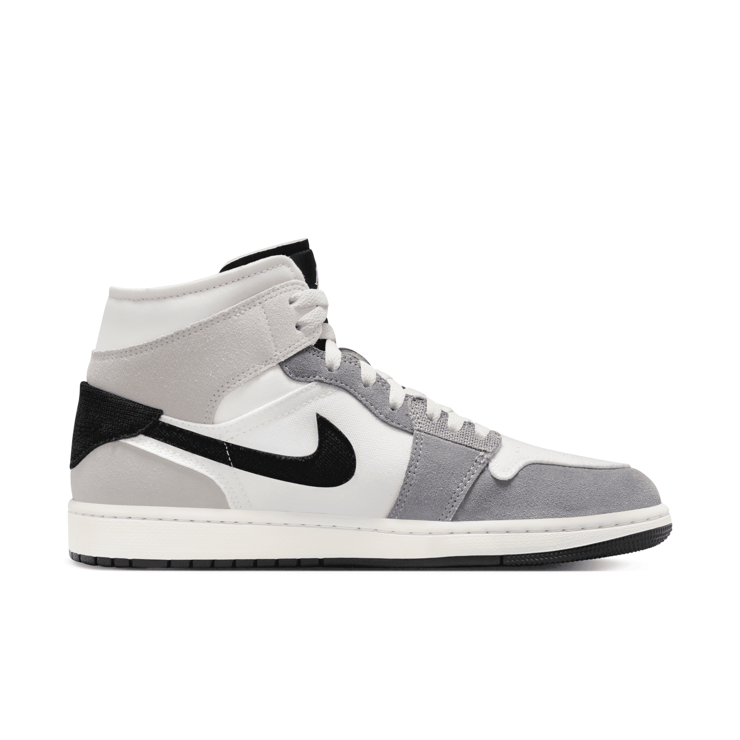 Air Jordan 1 Mid SE Craft 'Inside Out - Cement Grey' Angle 1