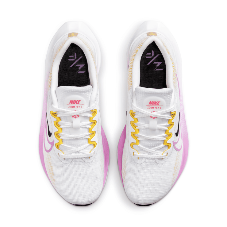 Nike Zoom Fly 5 'White Rush Fuchsia' (W) Angle 2