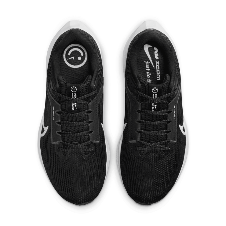 Nike Air Zoom Pegasus 40 Wide 'Black White' (W) Angle 2