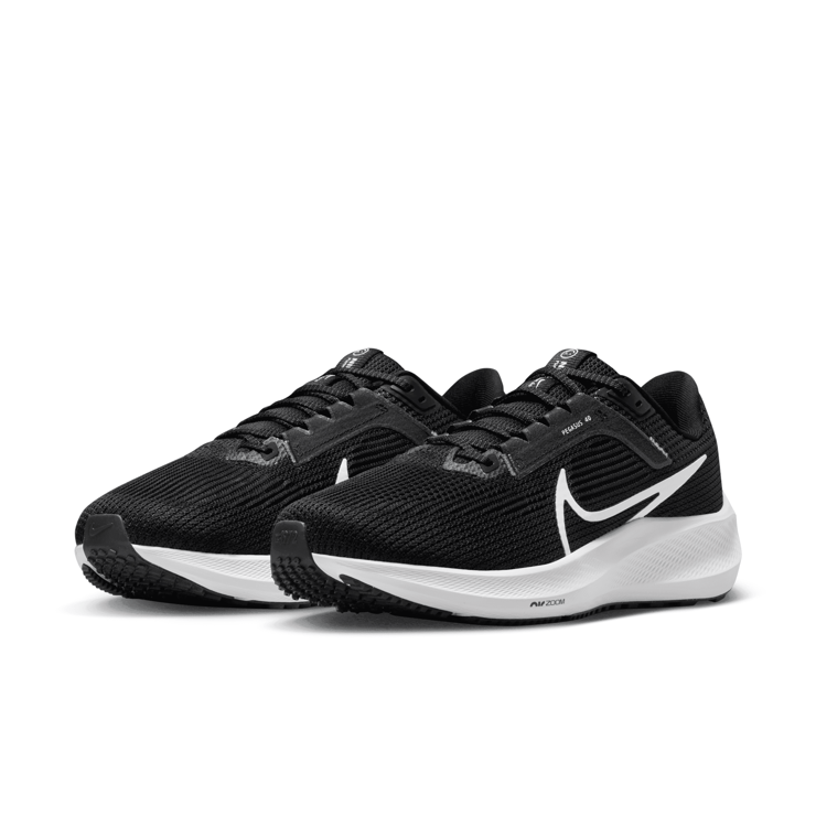 Nike Air Zoom Pegasus 40 Wide 'Black White' (W) Angle 3