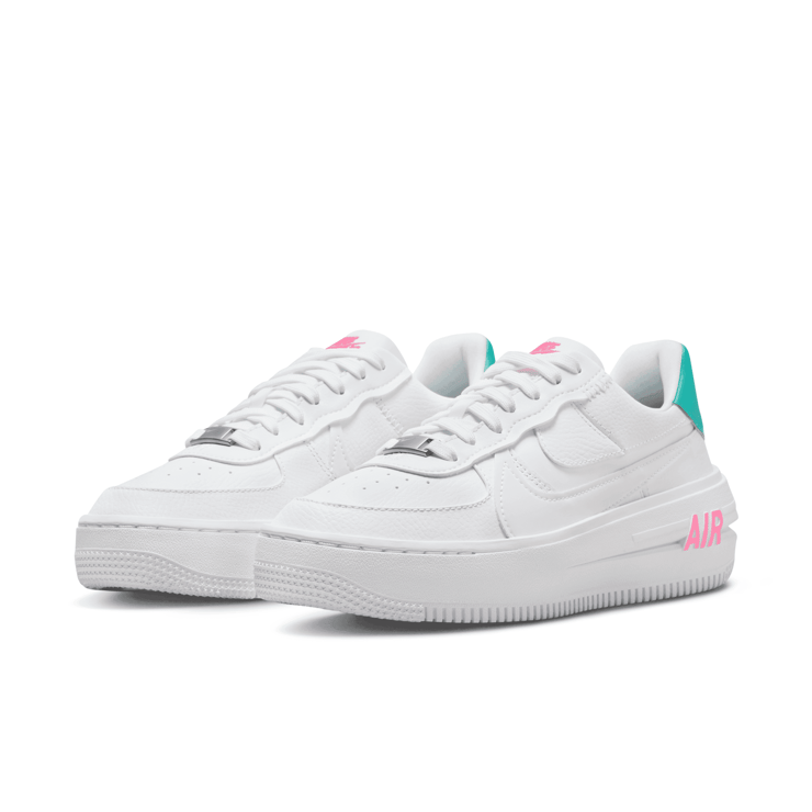 Nike Air Force 1 PLT.AF.ORM 'White Jade Pink' (W) Angle 3