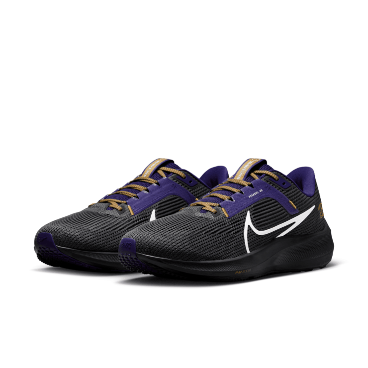 Nike NFL x Air Zoom Pegasus 40 'Baltimore Ravens' Angle 3