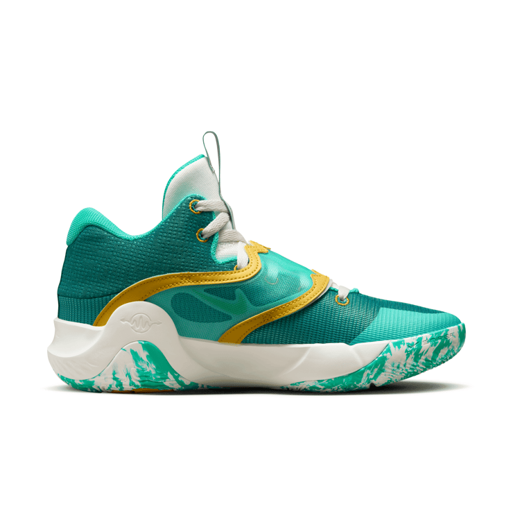 Nike KD Trey 5 X 'Clear Jade Sulphur' Angle 1