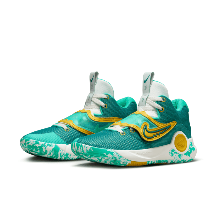 Nike KD Trey 5 X 'Clear Jade Sulphur' Angle 3