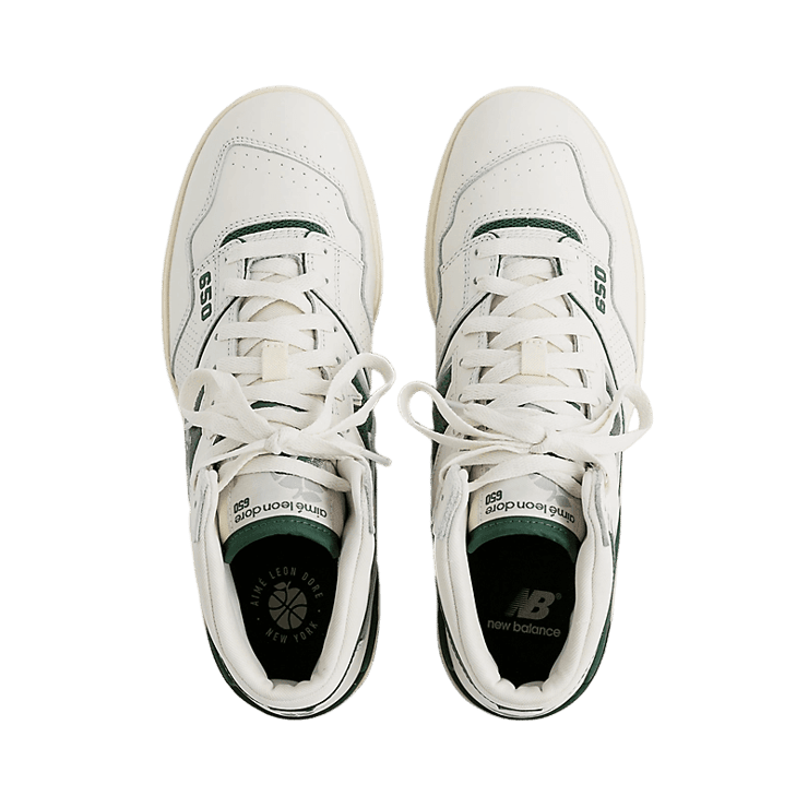 New Balance 650R Aime Leon Dore White Green Angle 1