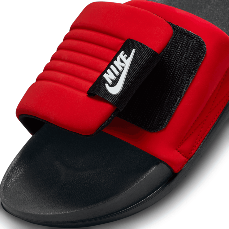 Nike Offcourt Adjust Slide 'University Red Black' Angle 4
