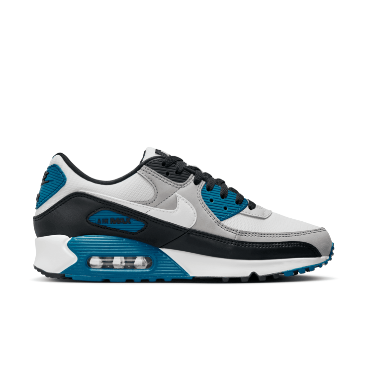 Nike Air Max 90 'Black Teal Blue' Angle 1