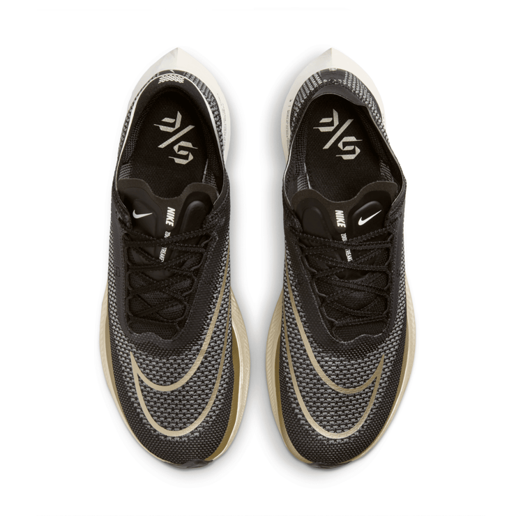 Nike ZoomX Streakfly 'Black Metallic Gold Grain' Angle 2