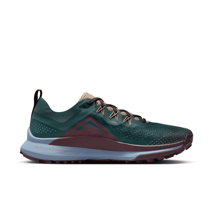 Nike React Pegasus Trail 4 'Deep Jungle Night Maroon' Angle 1