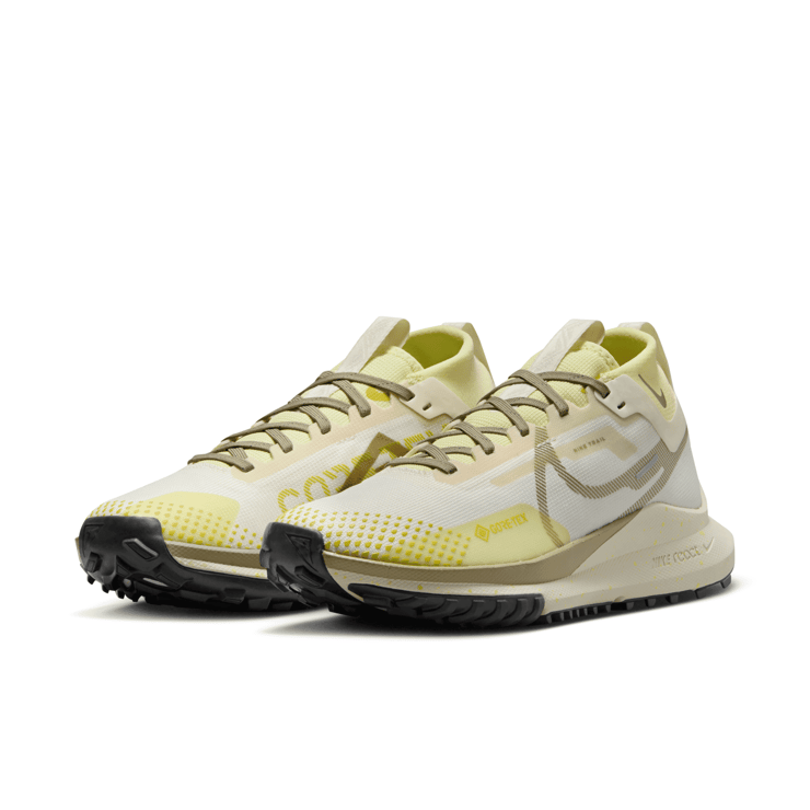 Nike React Pegasus Trail 4 GORE-TEX 'Pale Ivory Neutral Olive' (W) Angle 3