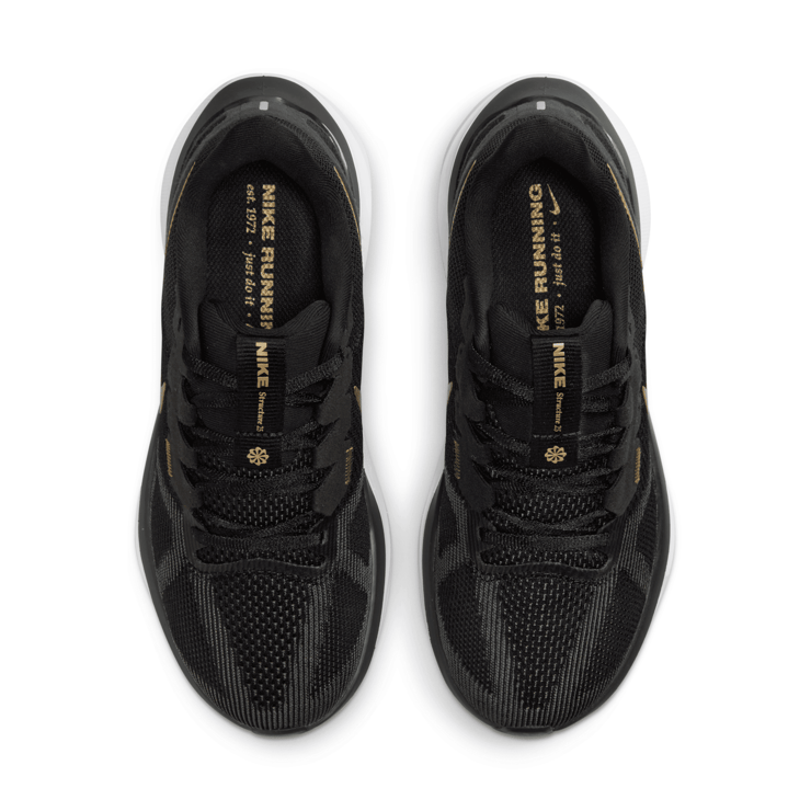 Nike Air Zoom Structure 25 'Black Metallic Gold' (W) Angle 3