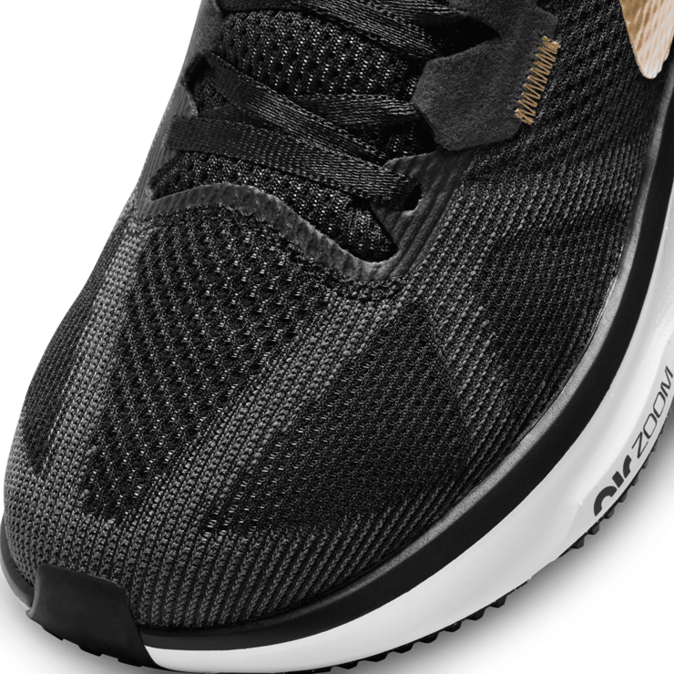 Nike Air Zoom Structure 25 'Black Metallic Gold' (W) Angle 6