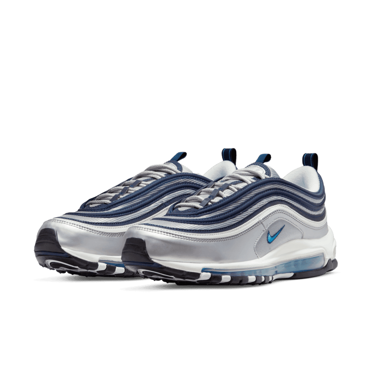 Nike Air Max 97 Metallic Silver Chlorine Blue Angle 2