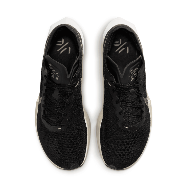 Nike ZoomX VaporFly Next% 3 'Black Metallic Gold Grain' (W) Angle 2