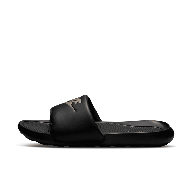 Nike Victori One Slide 'Black Metallic Gold' Angle 0