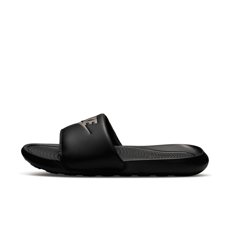 Nike Victori One Slide 'Black Metallic Gold' Angle 0