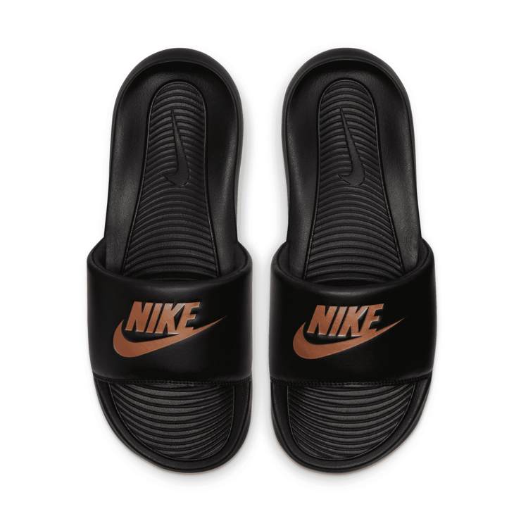 Nike Victori One Slide 'Black Metallic Red Bronze' (W) Angle 3