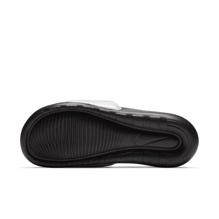 Nike Victori One Slide 'Black Metallic Silver' (W) Angle 0