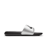 Nike Victori One Slide 'Black Metallic Silver' (W) Angle 1
