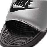 Nike Victori One Slide 'Black Metallic Silver' (W) Angle 3