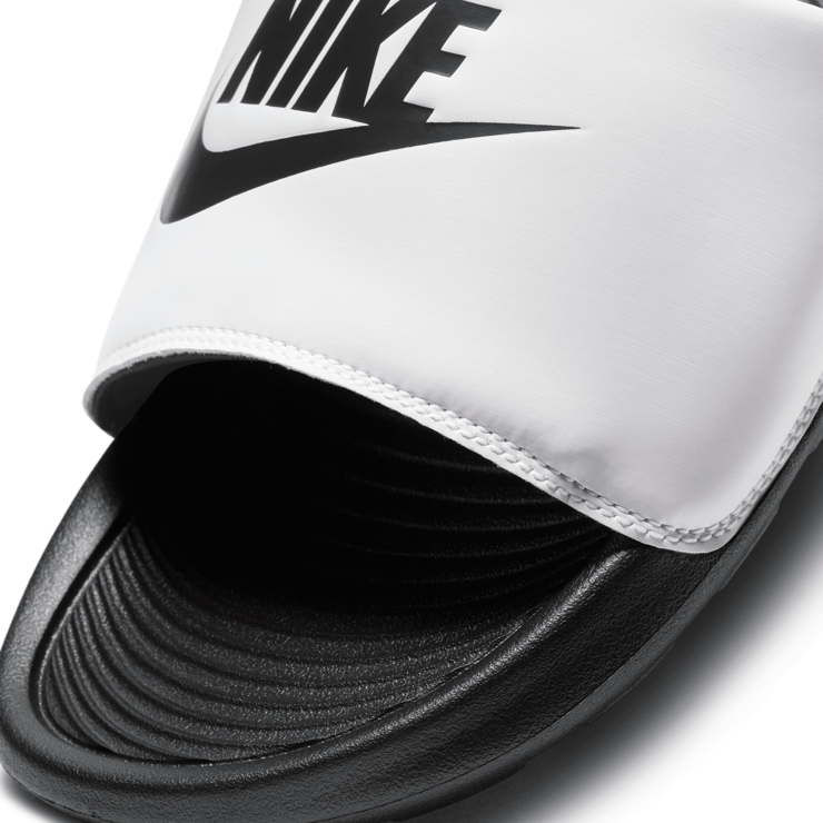 Nike Victori One Slide Mix 'White Black' Angle 4