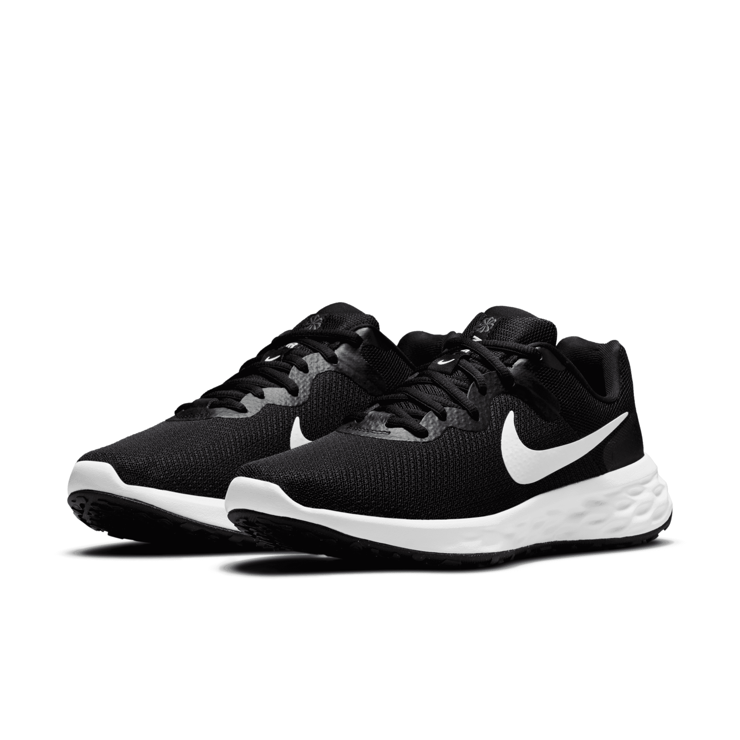 Nike Revolution 6 Next Nature 'Black White' Angle 3