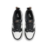 Nike Dunk Low Black White Metallic (GS) Angle 1