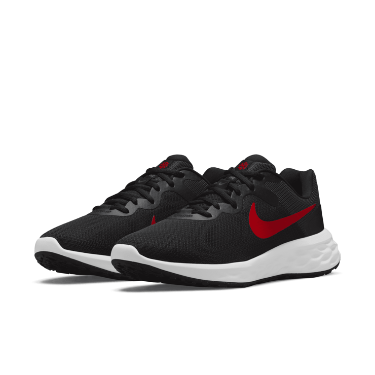 Nike Revolution 6 Next Nature 'Black University Red' Angle 3